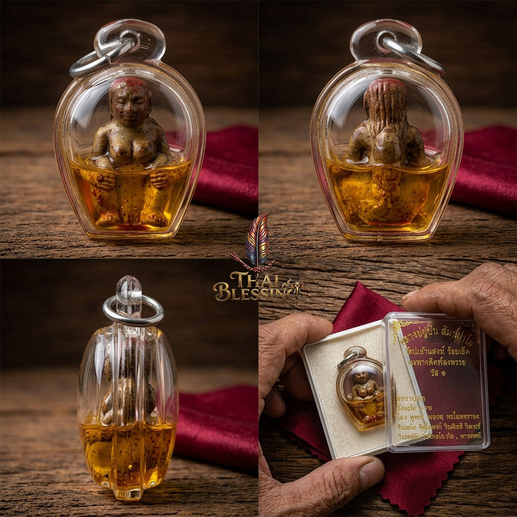 🌸 Mae Per Sacred Powder Edition The Mother of Attraction & Infinite Wealth – Submerged in Maha Sanaeh Oil – Luang Phor Pun (2564) – The Ultimate Alchemical Engine for Irresistible Charm & Sovereign Financial Flow!