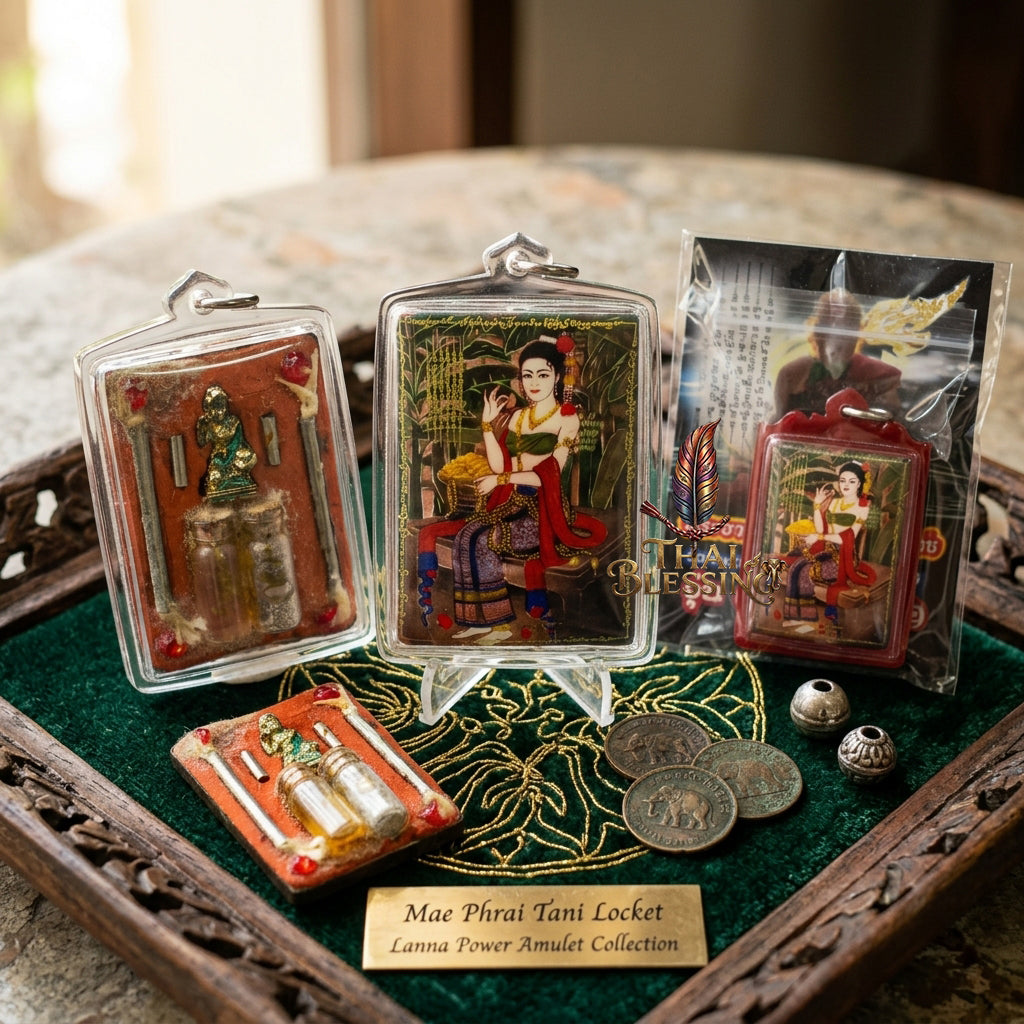 🌿 Mae Phrai Tani: The Celestial Matriarch of Fortune & Charm – Phra Arjan Chalerm – Wat Huay Din Chi – The Ultimate Alchemical Engine for Abundance & Magnetic Grace!