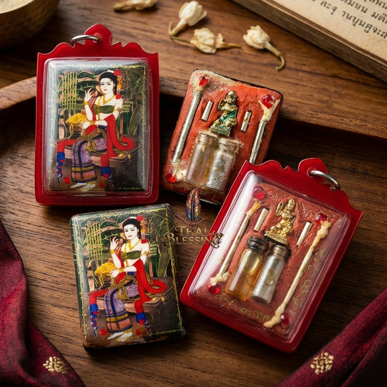 🌿 Mae Phrai Tani: The Celestial Matriarch of Fortune & Charm – Phra Arjan Chalerm – Wat Huay Din Chi – The Ultimate Alchemical Engine for Abundance & Magnetic Grace!