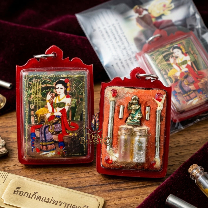 🌿 Mae Phrai Tani: The Celestial Matriarch of Fortune & Charm – Phra Arjan Chalerm – Wat Huay Din Chi – The Ultimate Alchemical Engine for Abundance & Magnetic Grace!
