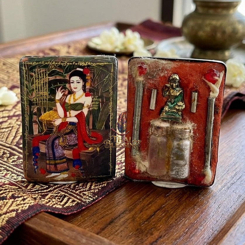 🌿 Mae Phrai Tani: The Celestial Matriarch of Fortune & Charm – Phra Arjan Chalerm – Wat Huay Din Chi – The Ultimate Alchemical Engine for Abundance & Magnetic Grace!