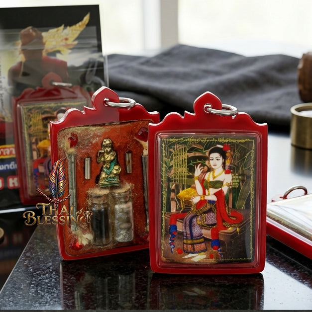 🌿 Mae Phrai Tani: The Celestial Matriarch of Fortune & Charm – Phra Arjan Chalerm – Wat Huay Din Chi – The Ultimate Alchemical Engine for Abundance & Magnetic Grace!