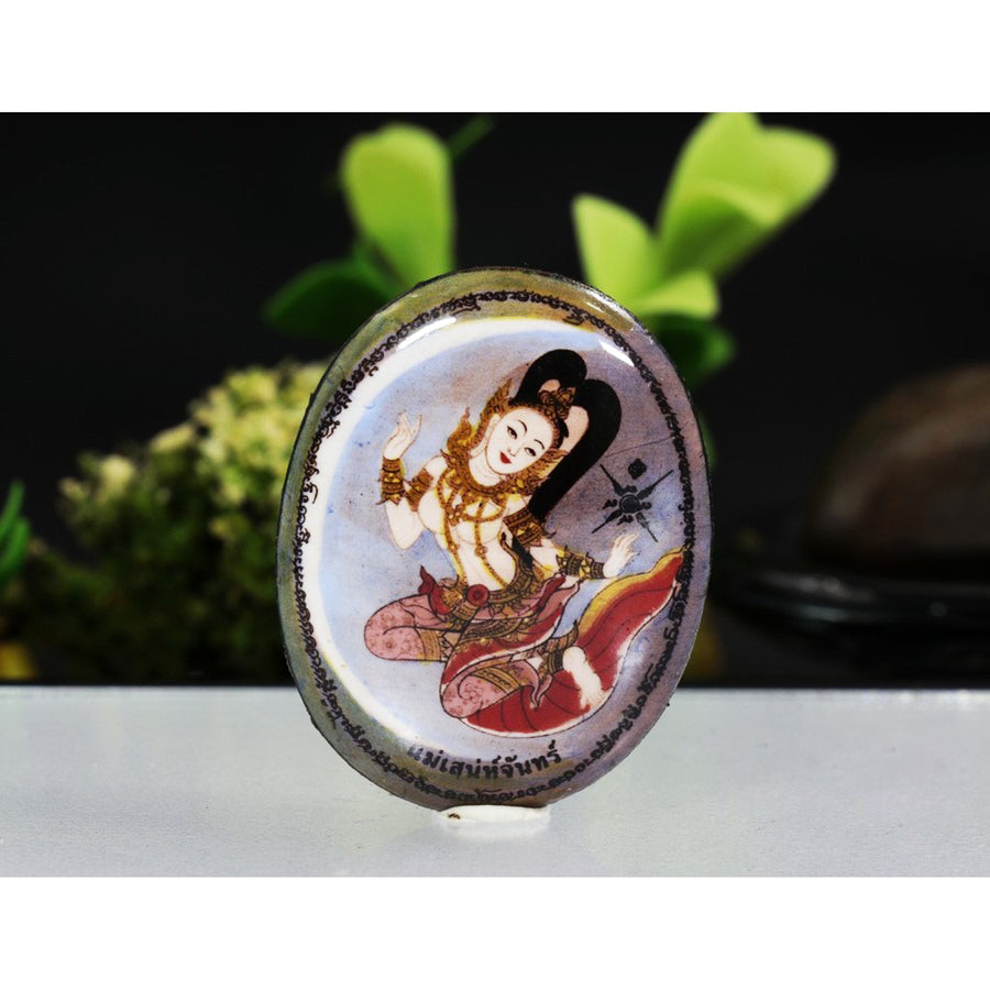 ✨ Mae Saneh Chan Sacred Charm Locket: The Ultimate Talisman for Charismatic Attraction, Social Influence, and Radiant Aura by Arjan Chor Thep Sarika (Classic 2015 Edition)