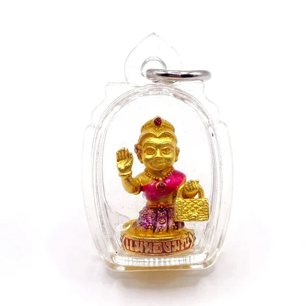 ✨ Golden Mother of Money – Mae Thongmanee “Wealth Caller” Mini Charm for Sales, Cash Flow & Loving Financial Support size 3.7*2.3 cm