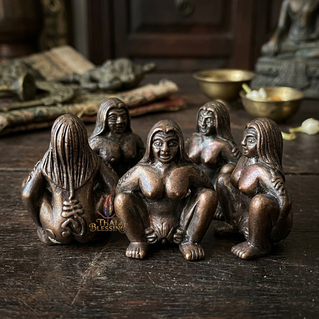 🤱 Mae Per Maha Sanaeh: The Sovereign Mother of Infinite Prosperity & Attraction – Luang Pu Key – Wat Sri Lamyong – The Ultimate Alchemical Engine for Dominant Wealth & Love! 2556 BE: "Ayu Yuen Small (2.3 x 1.6 cm)