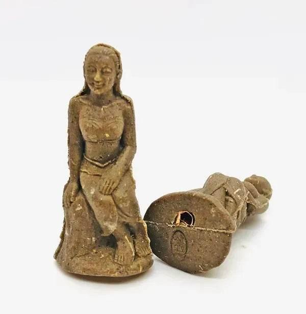 Mae Ta-Khian Golden Statue – Bunsithong Wealth & Blessing Charm | Handmade at Wat Kok Samran, Phetchabun 2023 Edition