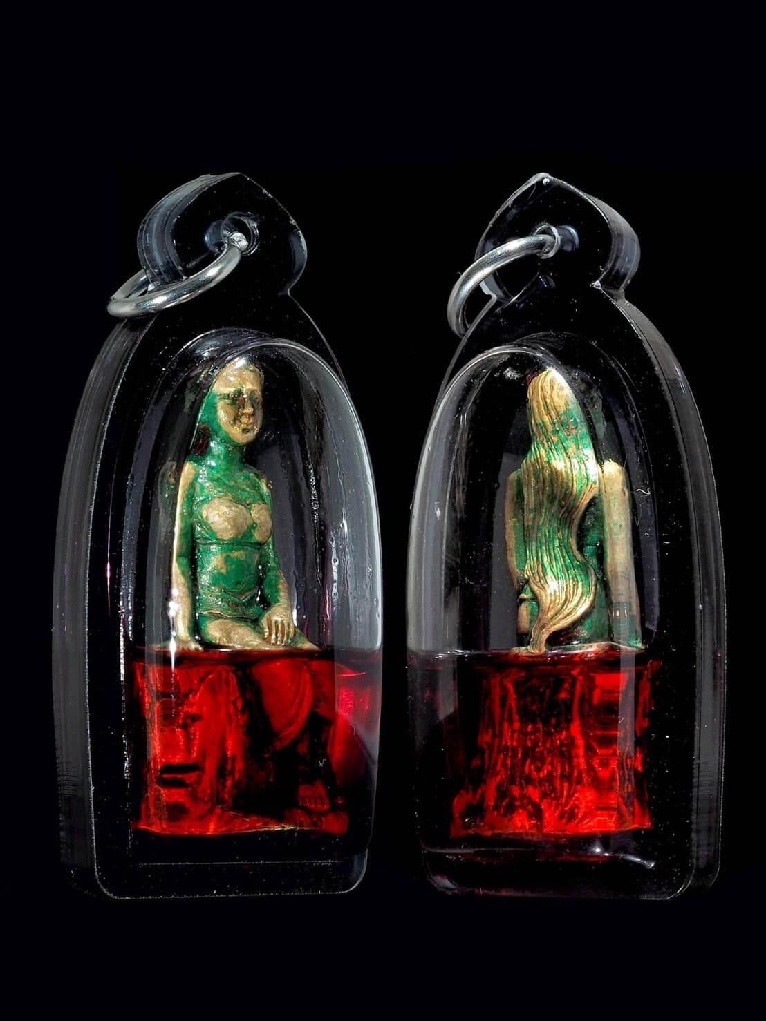 Mae Ta-Khian Golden Statue – Bunsithong Wealth & Blessing Charm | Handmade at Wat Kok Samran, Phetchabun 2023 Edition