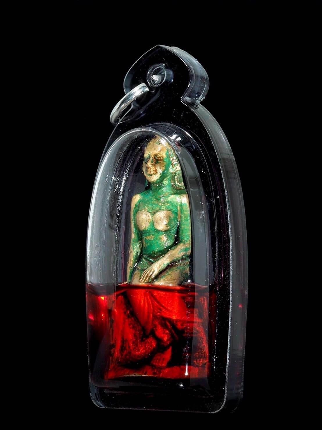 Mae Ta-Khian Golden Statue – Bunsithong Wealth & Blessing Charm | Handmade at Wat Kok Samran, Phetchabun 2023 Edition
