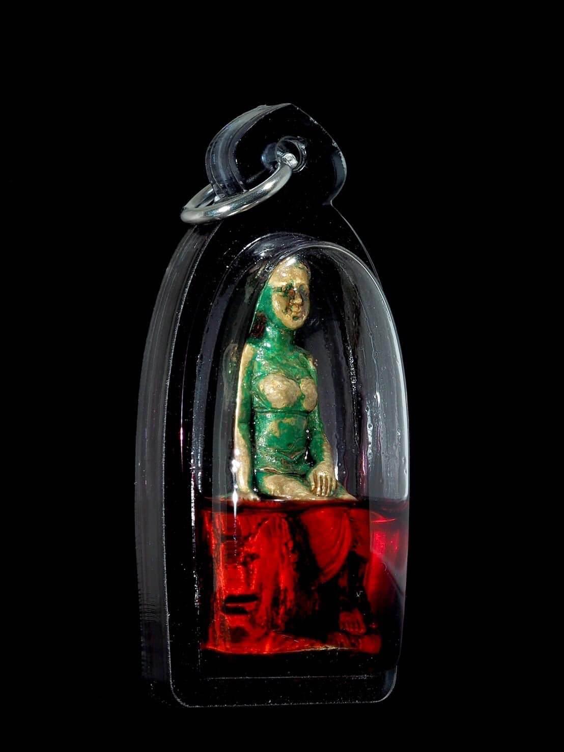 Mae Ta-Khian Golden Statue – Bunsithong Wealth & Blessing Charm | Handmade at Wat Kok Samran, Phetchabun 2023 Edition