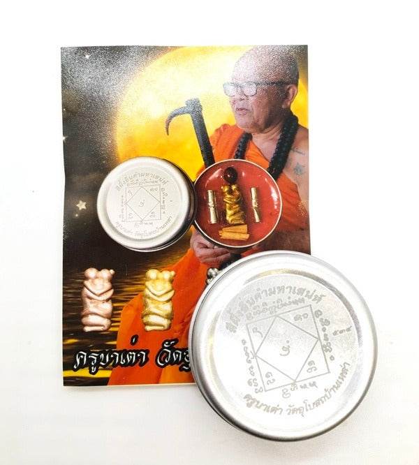 Yin Kham Golden Spirit Wax by Master Kruba Tao | Lanna Northern Thai Charm | Premium Love-Attracting Incense