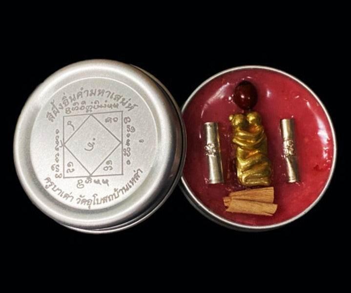 Yin Kham Golden Spirit Wax by Master Kruba Tao | Lanna Northern Thai Charm | Premium Love-Attracting Incense