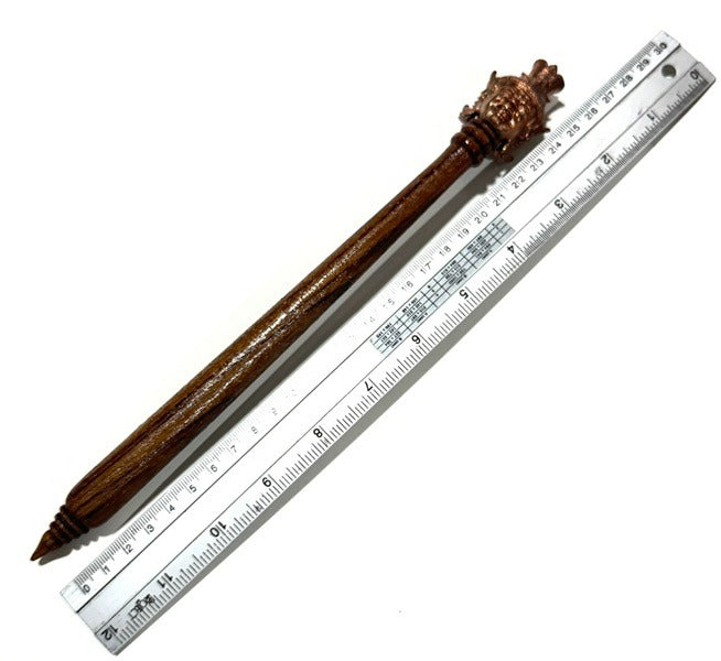 🪄 Mai Kru "Por Gae" Teacher's Wand (5 Inch Teak Wood) – Bucha Kru 64 Edition by LP Phat (Wat Huay Duan) – Ultimate Spiritual Authority