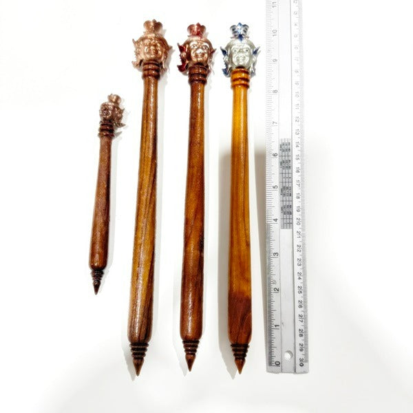 🪄 Mai Kru "Por Gae" Teacher's Wand (5 Inch Teak Wood) – Bucha Kru 64 Edition by LP Phat (Wat Huay Duan) – Ultimate Spiritual Authority