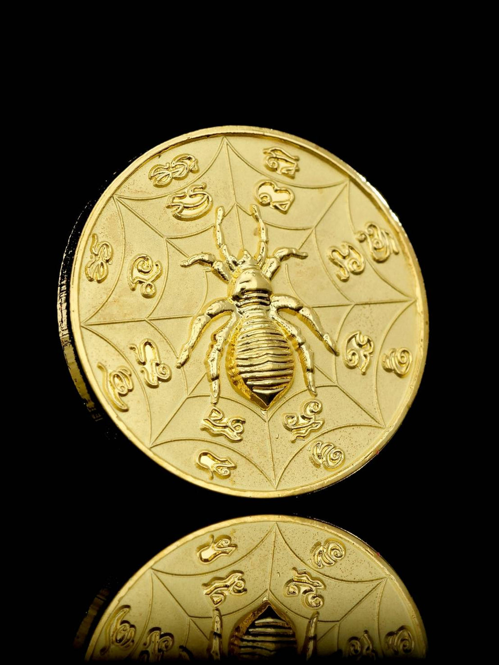 🕷️ “Mega Fortune Spider Coin – Great Wealth & Tycoon Luck Medallion by Khru Ba Baeng, Wat Ban Tanod, Nakhon Ratchasima”