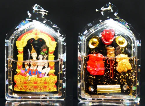 ✨ Midnight Allure, Daylight Favor – Phet Payathorn Black Charm-Oil Locket for Loving-Kindness, Deep Attraction & Wish Support Waterproof Casing