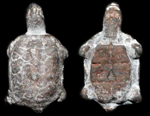 ✨ Fortunate Protector – Miniature Turtle Amulet by Phra Kru Noi for Wealth, Luck & Spiritual Defense