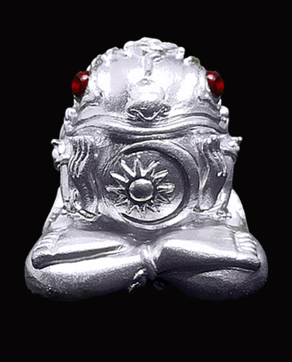 Miniature Iron-Floating Frog Amulet – Supreme Luck & Protection, Ancestral Wisdom from Doi Chom Wa, Blessed by Master Chao Sa U Wijing Ta Default Title