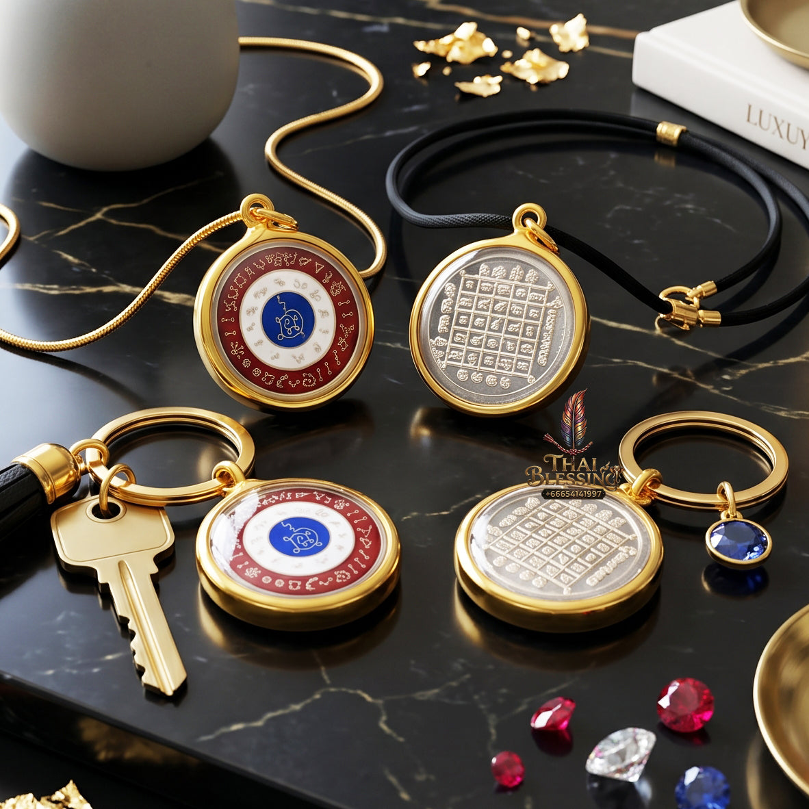 ✨👑🌌 Sacred Celestial Zodiac Alignment Coin - Luang Phor Wan 2019 Maha Choke Wealth Edition, Premium Alpaca National Tricolor Motif with Red Botanical Infusion, Ultimate Executive Destiny Realignment & Capital Accumulation Matrix