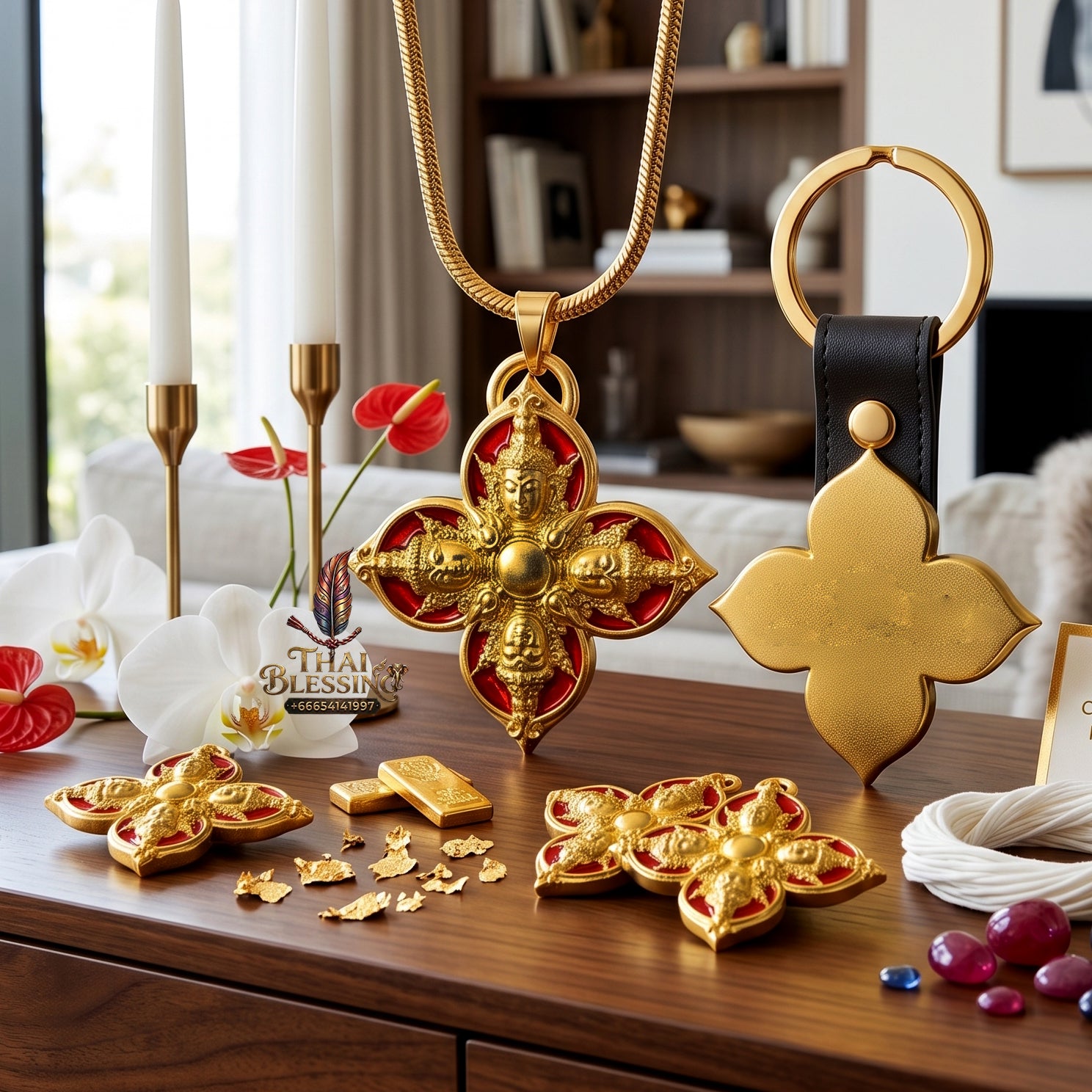 ✨🧘‍♂️👑 Sacred Sovereign Quad-Aspect Reality Architecture - Luang Phor Boonlom Khao Talai 2026 Absolute Fulfillment Edition (2x2 cm), Omni-Directional Manifestation Core & Strategic Stature Catalyst