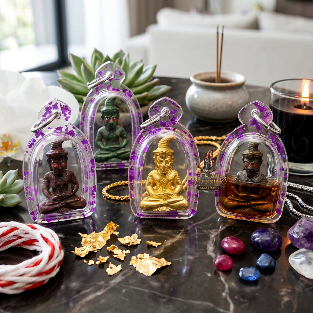 ✨🧘‍♂️👑 Sacred Sovereign Charismatic Magnetism Catalyst - Kruba Baeng Wat Ban Tanot 2026 Master-Alloy Legacy (5x3 cm with Frame), High-Yield Inflow Core & Brand Loyalty Driver