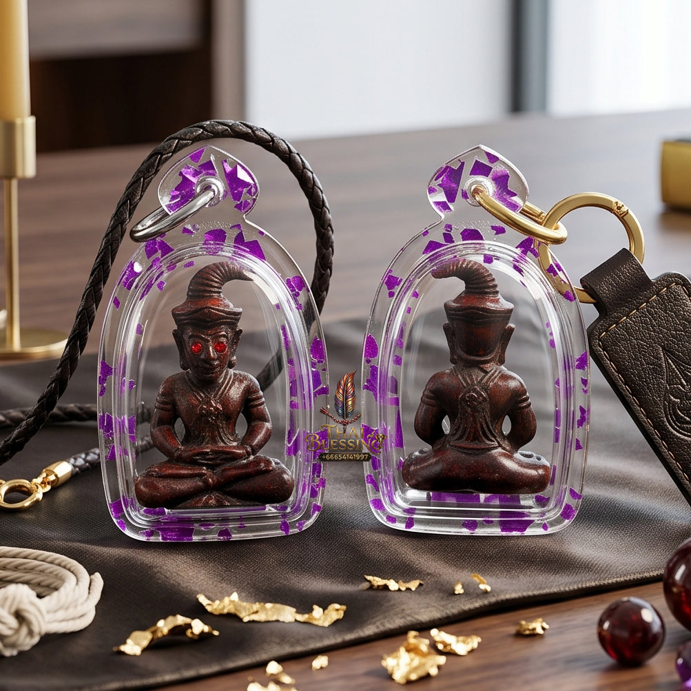 ✨🧘‍♂️👑 Sacred Sovereign Charismatic Magnetism Catalyst - Kruba Baeng Wat Ban Tanot 2026 Master-Alloy Legacy (5x3 cm with Frame), High-Yield Inflow Core & Brand Loyalty Driver
