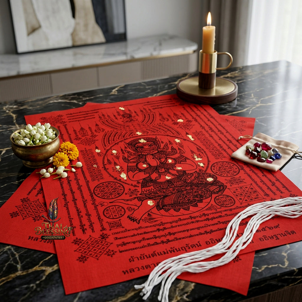 ✨👑🌊 Sacred Empress Sovereign of Omnidirectional Inbound Assets Ynt Cloth - Luang Ta Or 2026 Jindamanee Master Setup (60x80 cm), Ultimate Revenue Velocity & Market Domain Defense Shield