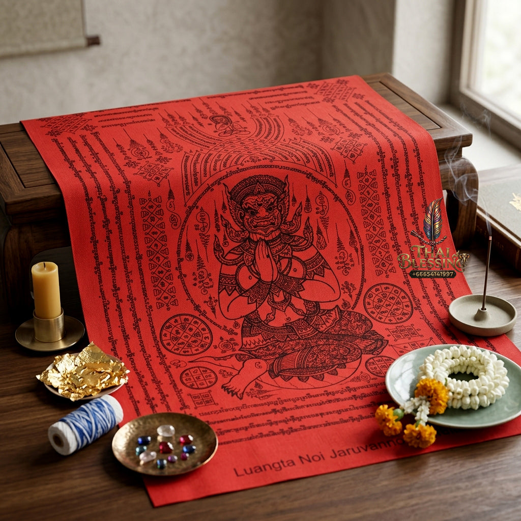 ✨👑🌊 Sacred Empress Sovereign of Omnidirectional Inbound Assets Ynt Cloth - Luang Ta Or 2026 Jindamanee Master Setup (60x80 cm), Ultimate Revenue Velocity & Market Domain Defense Shield