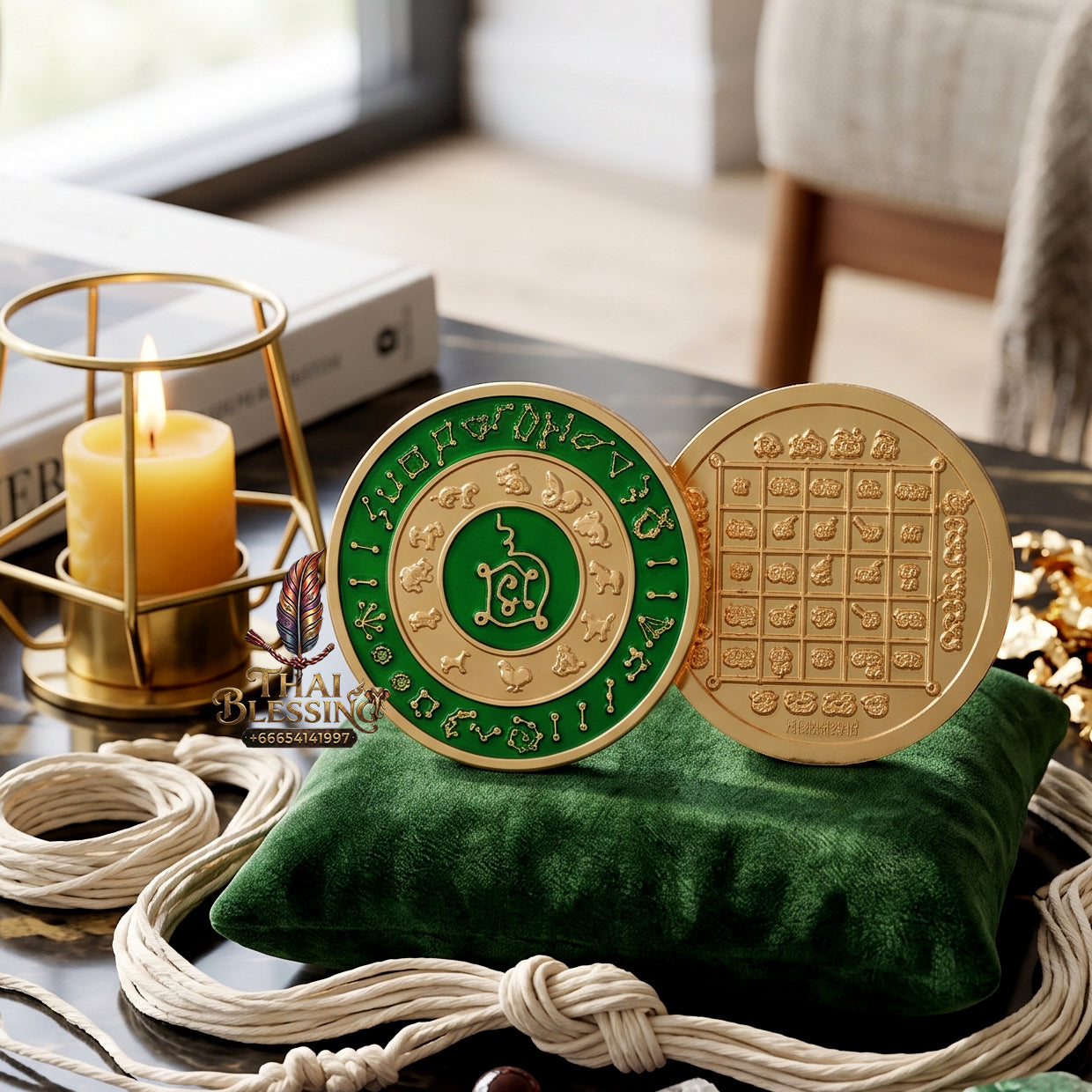 ✨👑🌌 Sacred Celestial Zodiac Alignment Coin - Luang Phor Wan 2019 Maha Choke Wealth Edition, Premium Alpaca National Tricolor Motif with Red Botanical Infusion, Ultimate Executive Destiny Realignment & Capital Accumulation Matrix