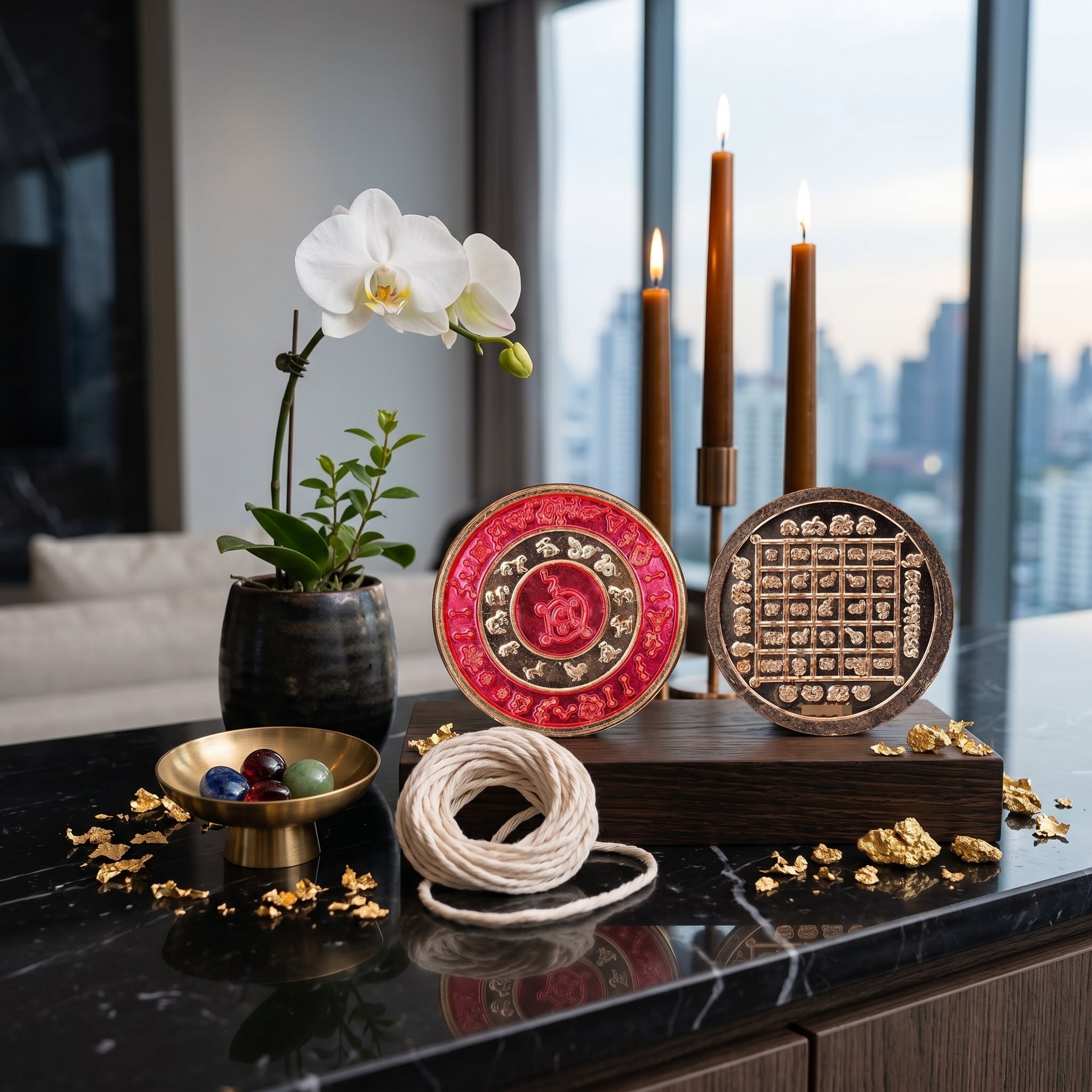 ✨👑🌌 Sacred Celestial Zodiac Alignment Coin - Luang Phor Wan 2019 Maha Choke Wealth Edition, Premium Alpaca National Tricolor Motif with Red Botanical Infusion, Ultimate Executive Destiny Realignment & Capital Accumulation Matrix 7