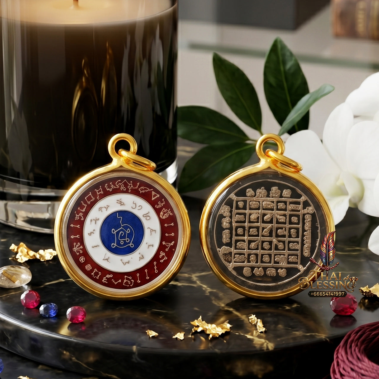 ✨👑🌌 Sacred Celestial Zodiac Alignment Coin - Luang Phor Wan 2019 Maha Choke Wealth Edition, Premium Alpaca National Tricolor Motif with Red Botanical Infusion, Ultimate Executive Destiny Realignment & Capital Accumulation Matrix 1