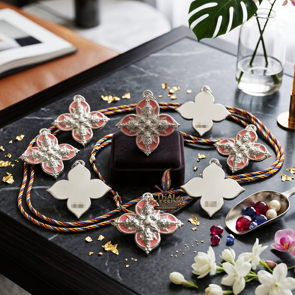 ✨🧘‍♂️👑 Sacred Sovereign Quad-Aspect Reality Architecture - Luang Phor Boonlom Khao Talai 2026 Absolute Fulfillment Edition (2x2 cm), Omni-Directional Manifestation Core & Strategic Stature Catalyst