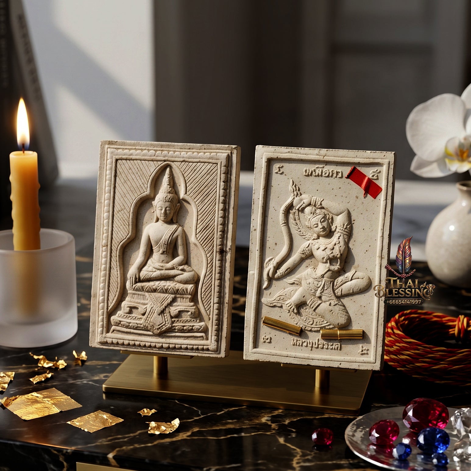 ✨🧘‍♂️⚖️ Authentic Thai Amulet Phra Somdej - Cosmic Ascendancy Medallion (5.2x3.5 cm), Luang Pu Kambu 2013 Sovereign 2-Core Axis Standard Edition