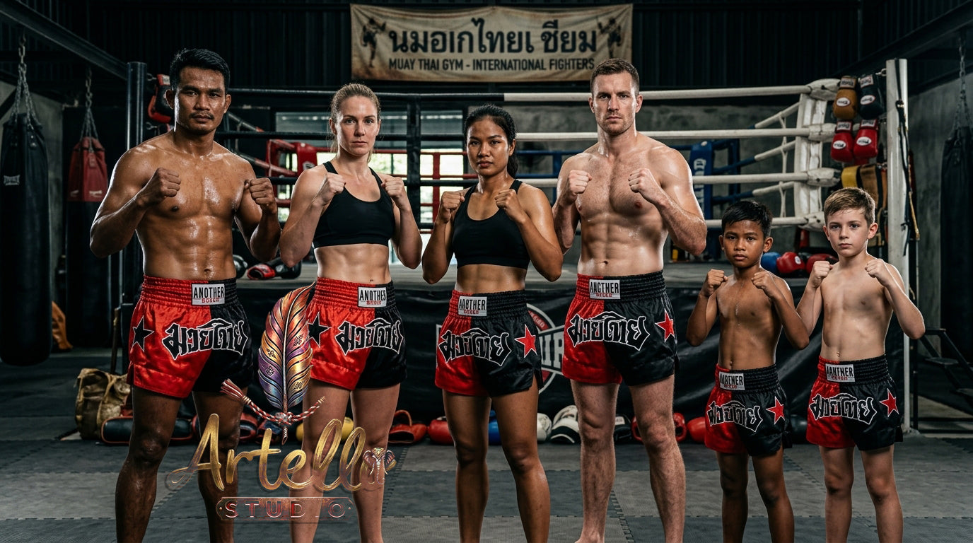 🥊 Muay Thai Shorts Premium Satin Thai Boxing Shorts – Kickboxing Fight Shorts for MMA Training | Combat Sports Gear for Men, Women & Kids