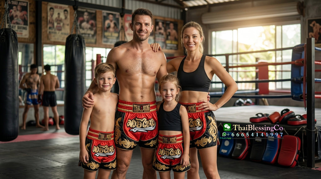 🥊The Warrior’s Glory: Authentic Premium Thai Pattern Muay Thai Shorts – Double-Layered Professional Satin Boxing Trunks, Handcrafted Factory-Direct Export Grade for Adults and Kids (Red and black boxing shorts)