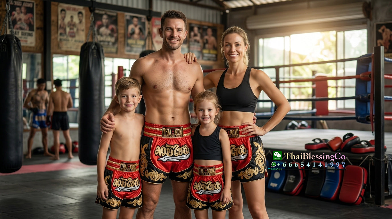 🥊The Warrior’s Glory: Authentic Premium Thai Pattern Muay Thai Shorts – Double-Layered Professional Satin Boxing Trunks, Handcrafted Factory-Direct Export Grade for Adults and Kids (Red and black boxing shorts)