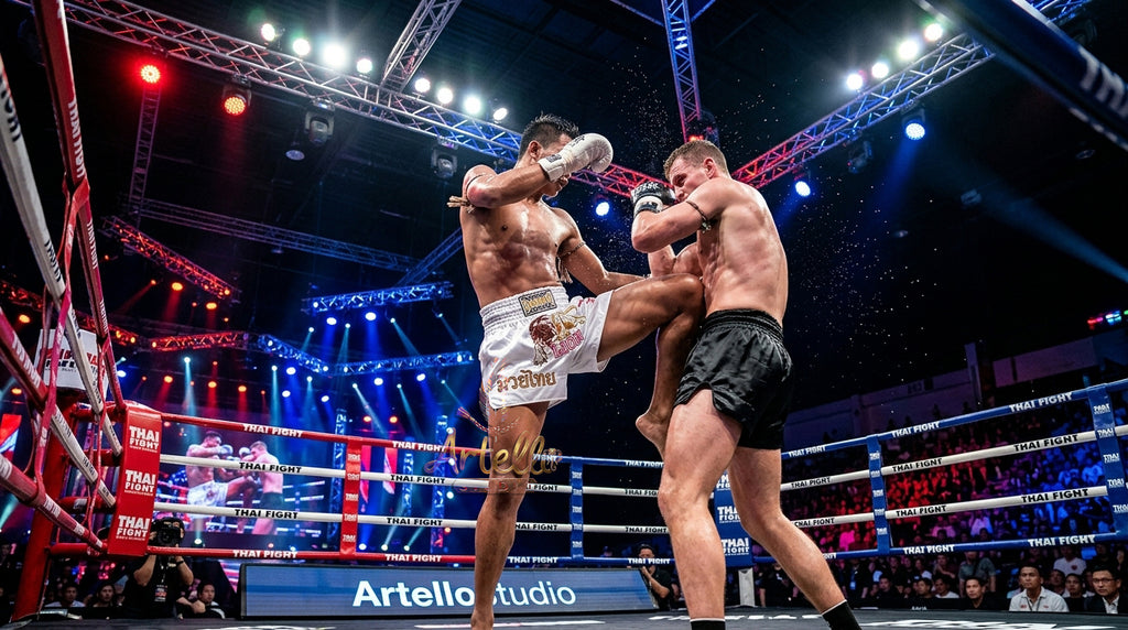 🥊 FLUORY Professional Muay Thai Shorts - High-Performance Polyester Training Trunks for Men, Women & Kids - Quick-Dry Breathable Kickboxing Gear - Advanced Combat Sports Apparel for MMA & Boxing Excellence