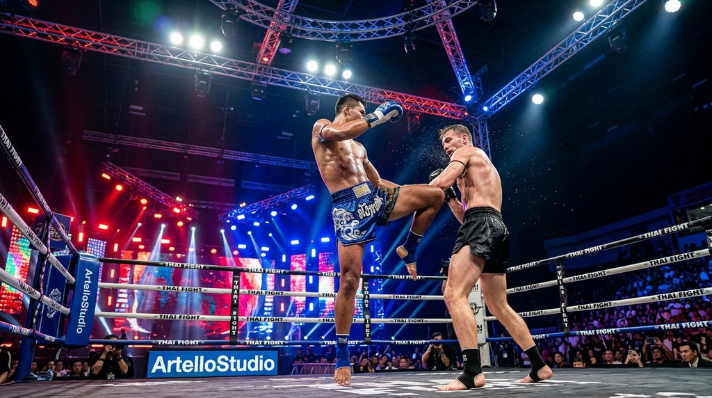 🥊 FLUORY Professional Muay Thai Shorts - High-Performance Polyester Training Trunks for Men, Women & Kids - Quick-Dry Breathable Kickboxing Gear - Advanced Combat Sports Apparel for MMA & Boxing Excellence