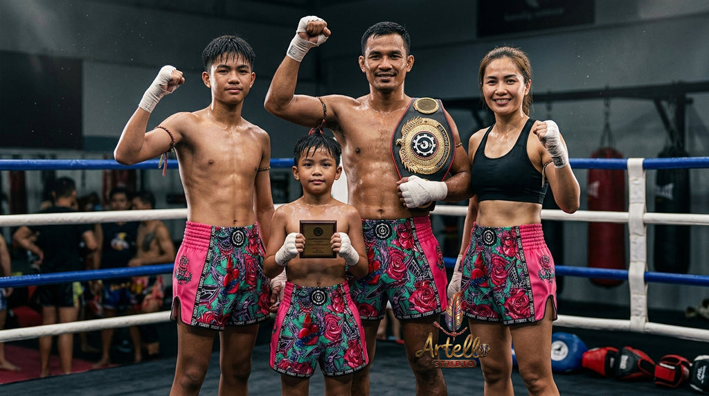 🥊 FLUORY Professional Muay Thai Shorts - High-Performance Polyester Training Trunks for Men, Women & Kids - Quick-Dry Breathable Kickboxing Gear - Advanced Combat Sports Apparel for MMA & Boxing Excellence