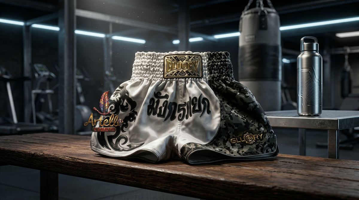 🥊 FLUORY Professional Muay Thai Shorts - High-Performance Polyester Training Trunks for Men, Women & Kids - Quick-Dry Breathable Kickboxing Gear - Advanced Combat Sports Apparel for MMA & Boxing Excellence