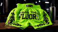 🥊 FLUORY Professional Muay Thai Shorts - High-Performance Polyester Training Trunks for Men, Women & Kids - Quick-Dry Breathable Kickboxing Gear - Advanced Combat Sports Apparel for MMA & Boxing Excellence