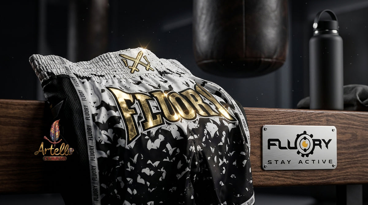 🥊 FLUORY Professional Muay Thai Shorts - High-Performance Polyester Training Trunks for Men, Women & Kids - Quick-Dry Breathable Kickboxing Gear - Advanced Combat Sports Apparel for MMA & Boxing Excellence