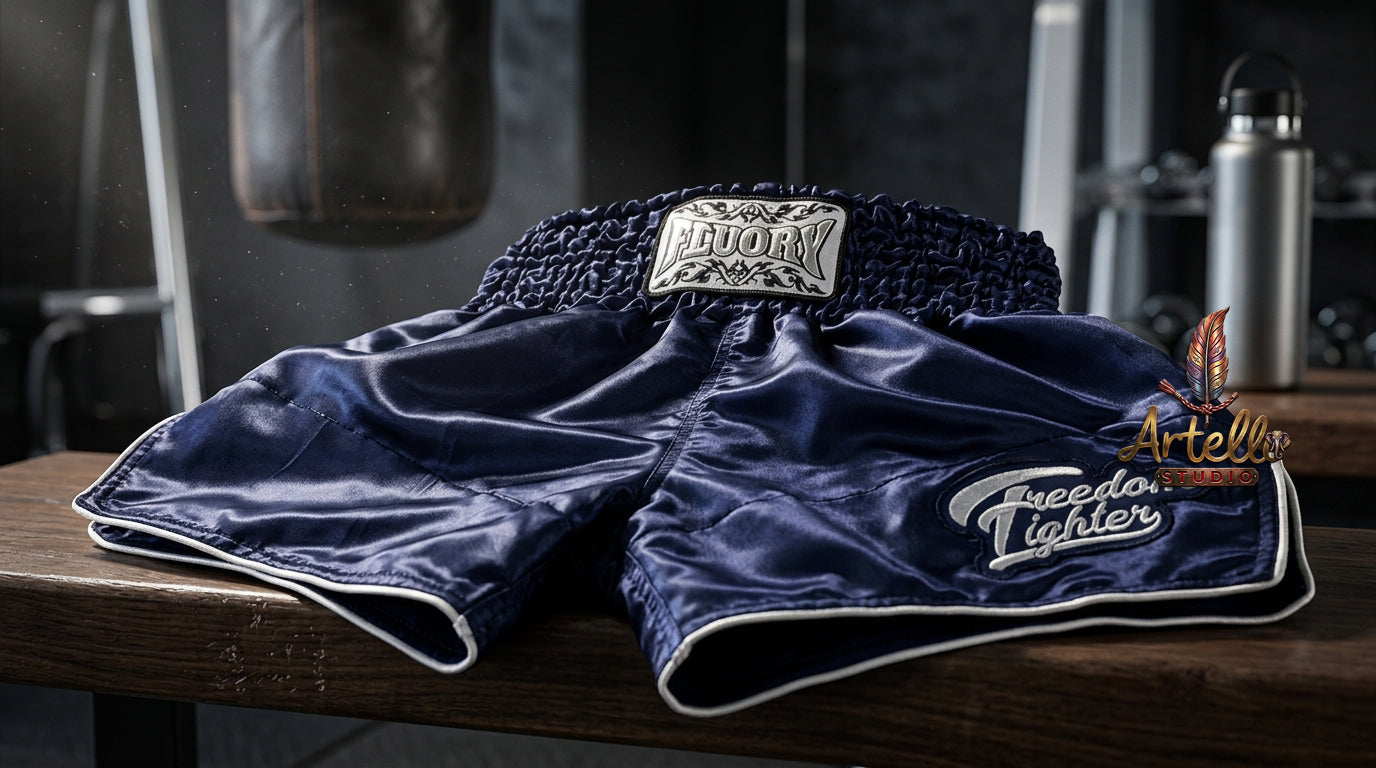 🥊 FLUORY Professional Muay Thai Shorts - High-Performance Polyester Training Trunks for Men, Women & Kids - Quick-Dry Breathable Kickboxing Gear - Advanced Combat Sports Apparel for MMA & Boxing Excellence