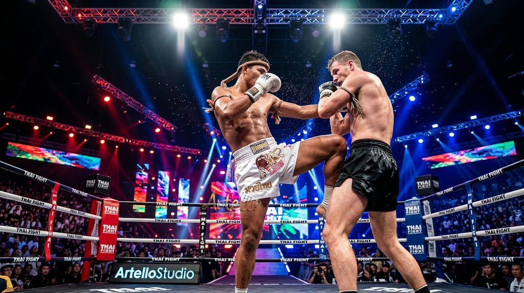 🥊 FLUORY Professional Muay Thai Shorts - High-Performance Polyester Training Trunks for Men, Women & Kids - Quick-Dry Breathable Kickboxing Gear - Advanced Combat Sports Apparel for MMA & Boxing Excellence