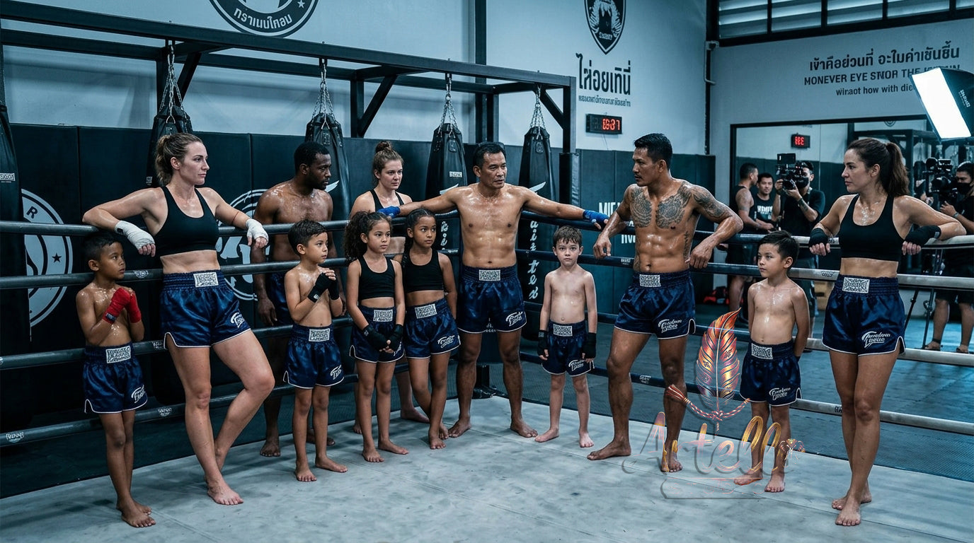 🥊 FLUORY Professional Muay Thai Shorts - High-Performance Polyester Training Trunks for Men, Women & Kids - Quick-Dry Breathable Kickboxing Gear - Advanced Combat Sports Apparel for MMA & Boxing Excellence