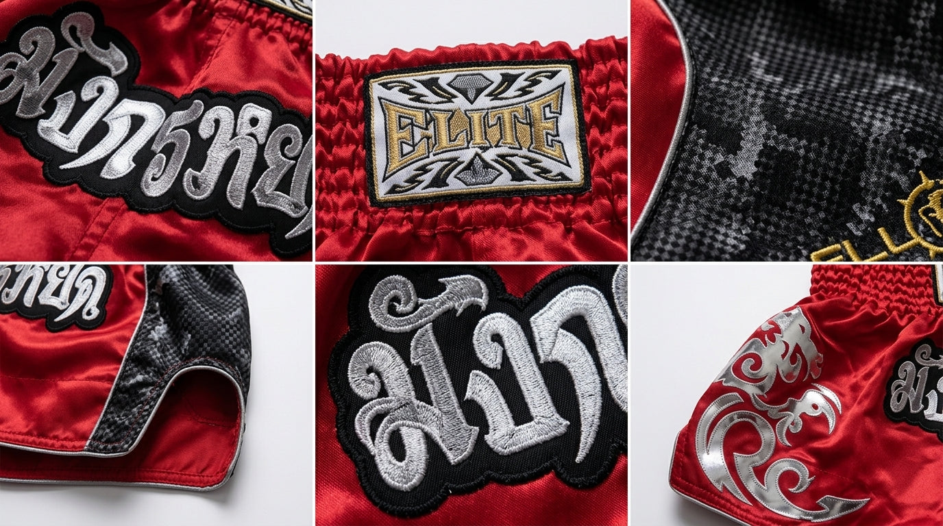 🥊 FLUORY Professional Muay Thai Shorts - High-Performance Polyester Training Trunks for Men, Women & Kids - Quick-Dry Breathable Kickboxing Gear - Advanced Combat Sports Apparel for MMA & Boxing Excellence