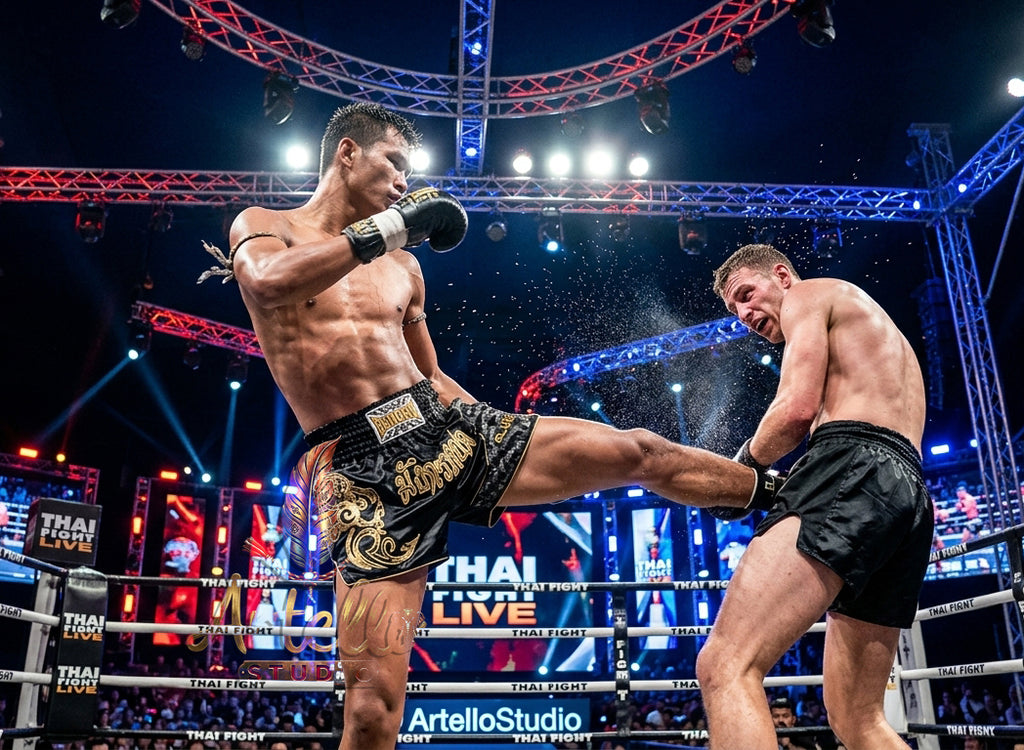 🥊 FLUORY Professional Muay Thai Shorts - High-Performance Polyester Training Trunks for Men, Women & Kids - Quick-Dry Breathable Kickboxing Gear - Advanced Combat Sports Apparel for MMA & Boxing Excellence