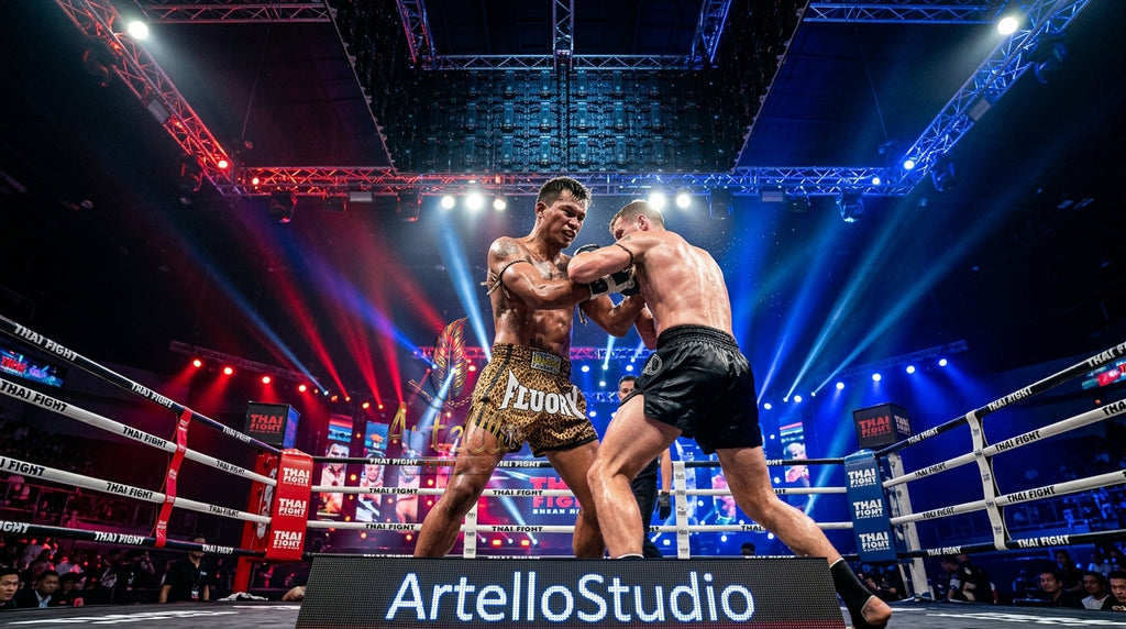 🥊 FLUORY Professional Muay Thai Shorts - High-Performance Polyester Training Trunks for Men, Women & Kids - Quick-Dry Breathable Kickboxing Gear - Advanced Combat Sports Apparel for MMA & Boxing Excellence