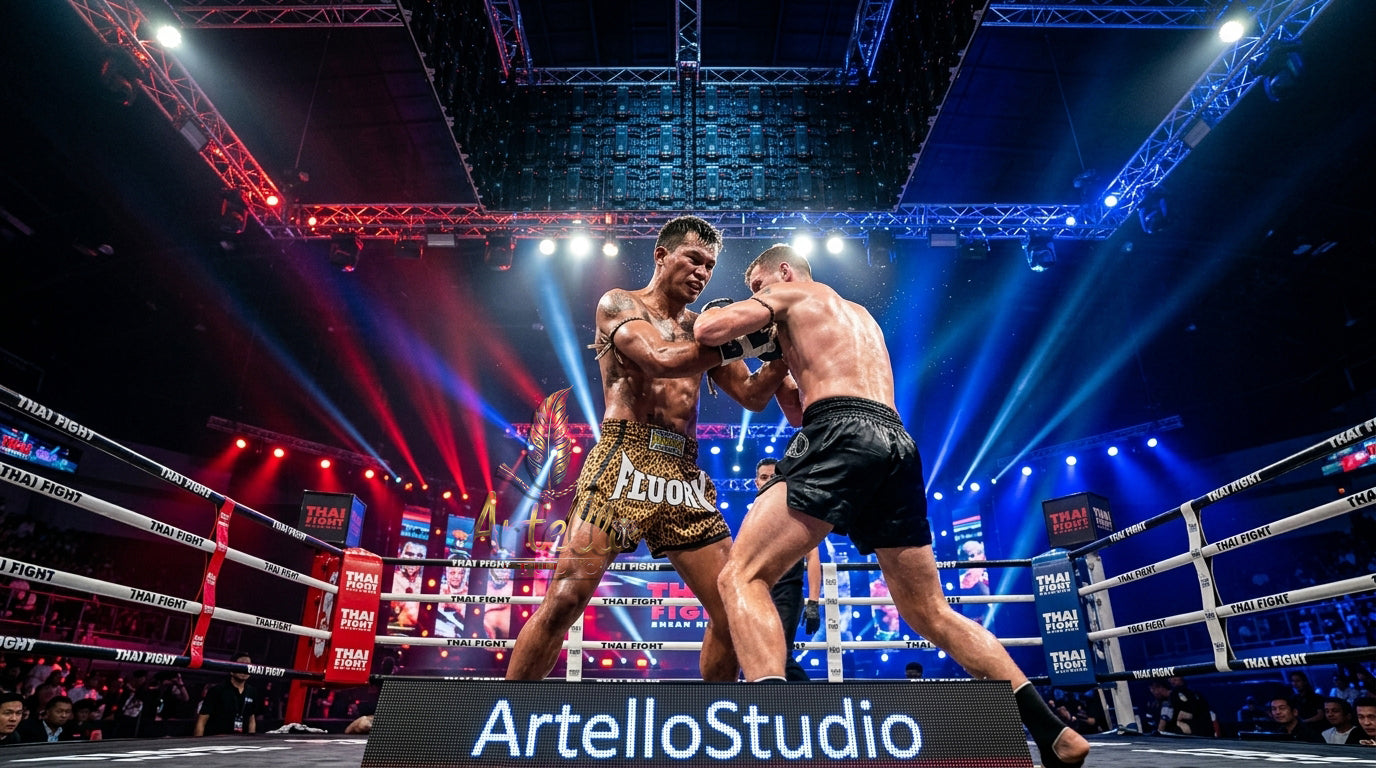 🥊 FLUORY Professional Muay Thai Shorts - High-Performance Polyester Training Trunks for Men, Women & Kids - Quick-Dry Breathable Kickboxing Gear - Advanced Combat Sports Apparel for MMA & Boxing Excellence