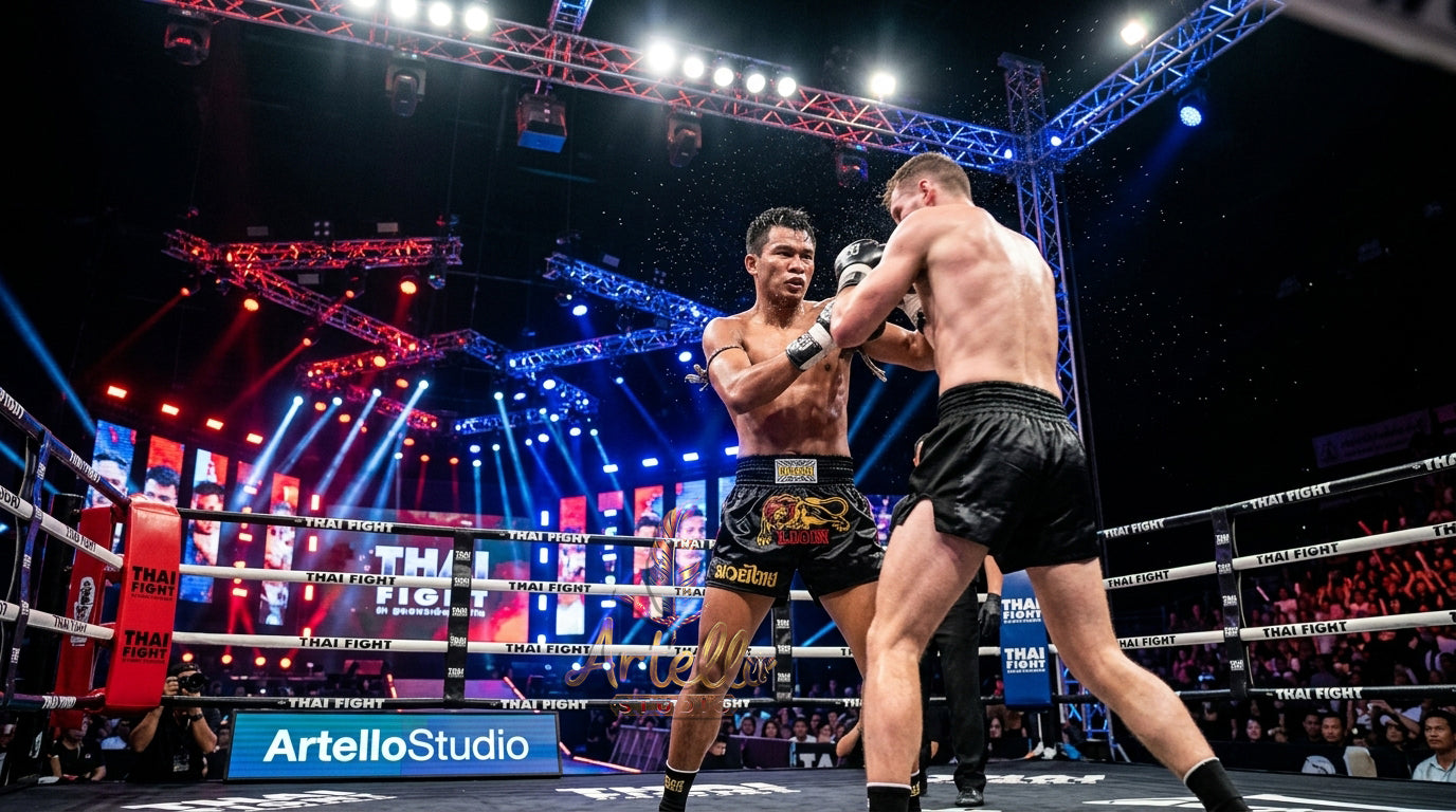 🥊 FLUORY Professional Muay Thai Shorts - High-Performance Polyester Training Trunks for Men, Women & Kids - Quick-Dry Breathable Kickboxing Gear - Advanced Combat Sports Apparel for MMA & Boxing Excellence