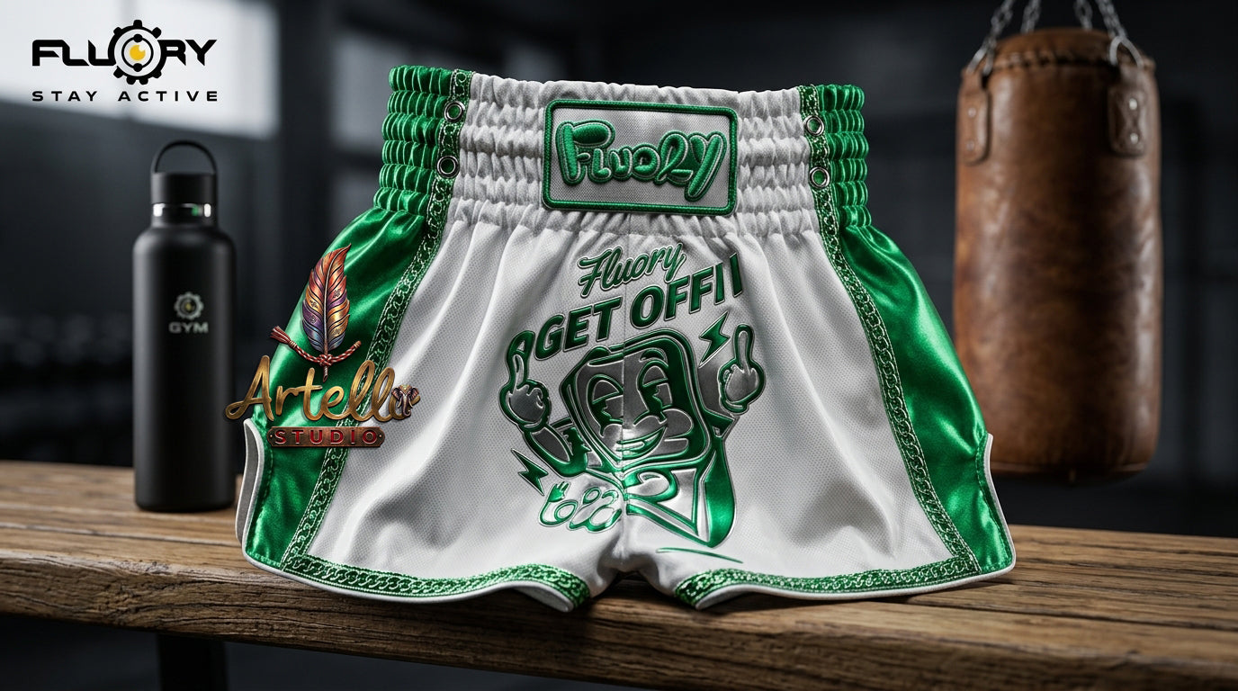 🥊 FLUORY Professional Muay Thai Shorts - High-Performance Polyester Training Trunks for Men, Women & Kids - Quick-Dry Breathable Kickboxing Gear - Advanced Combat Sports Apparel for MMA & Boxing Excellence